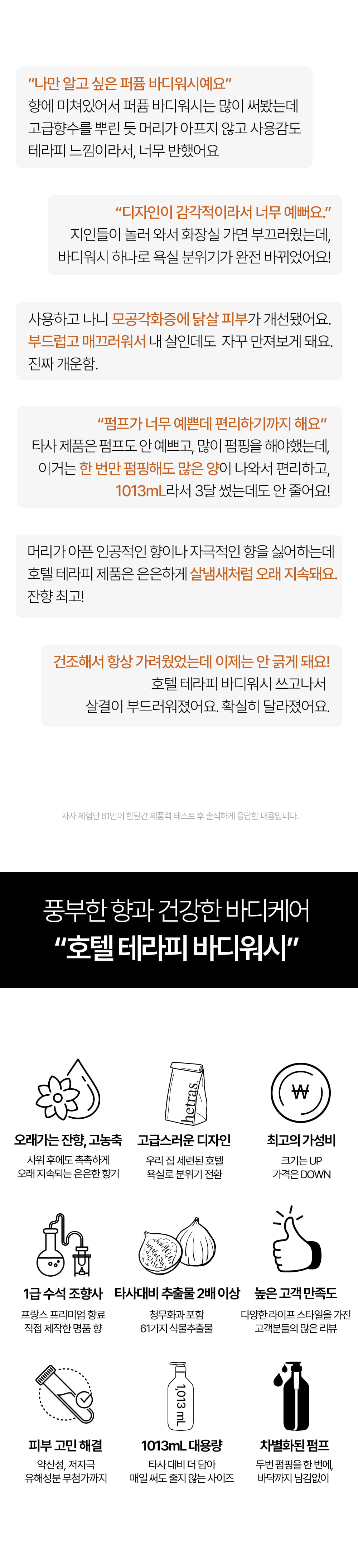 大容量~韓國 hetras Hotel Therapy Body Wash 酒店級香療沐浴露 1013ml - 7種香味選擇