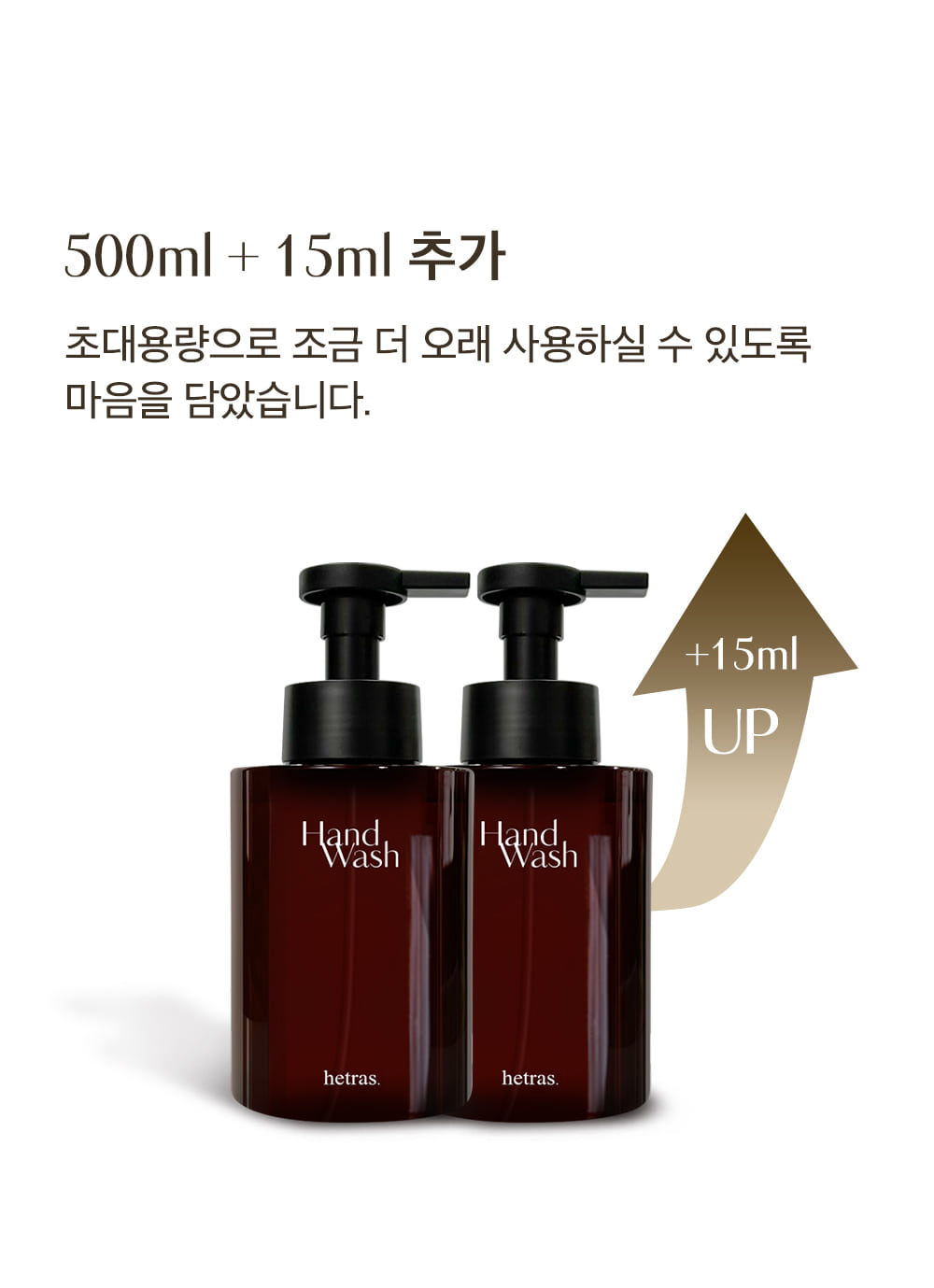 韓國 hetras Perfume Bubble Hand Wash 2P Set 香水泡泡洗手液2支裝 515ml x 2 - 5種香味選擇