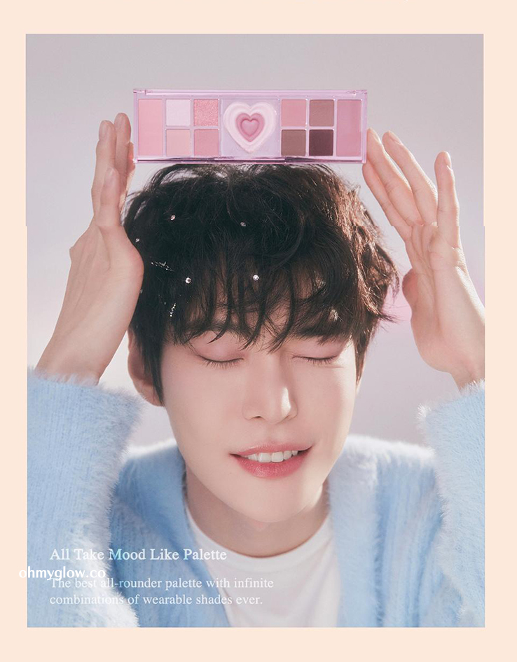韓國 peripera ✨Night Peri Friends系列✨ All Take Mood Like Palette 綜合妝容盤眼影盤 - #04 Cool Blush