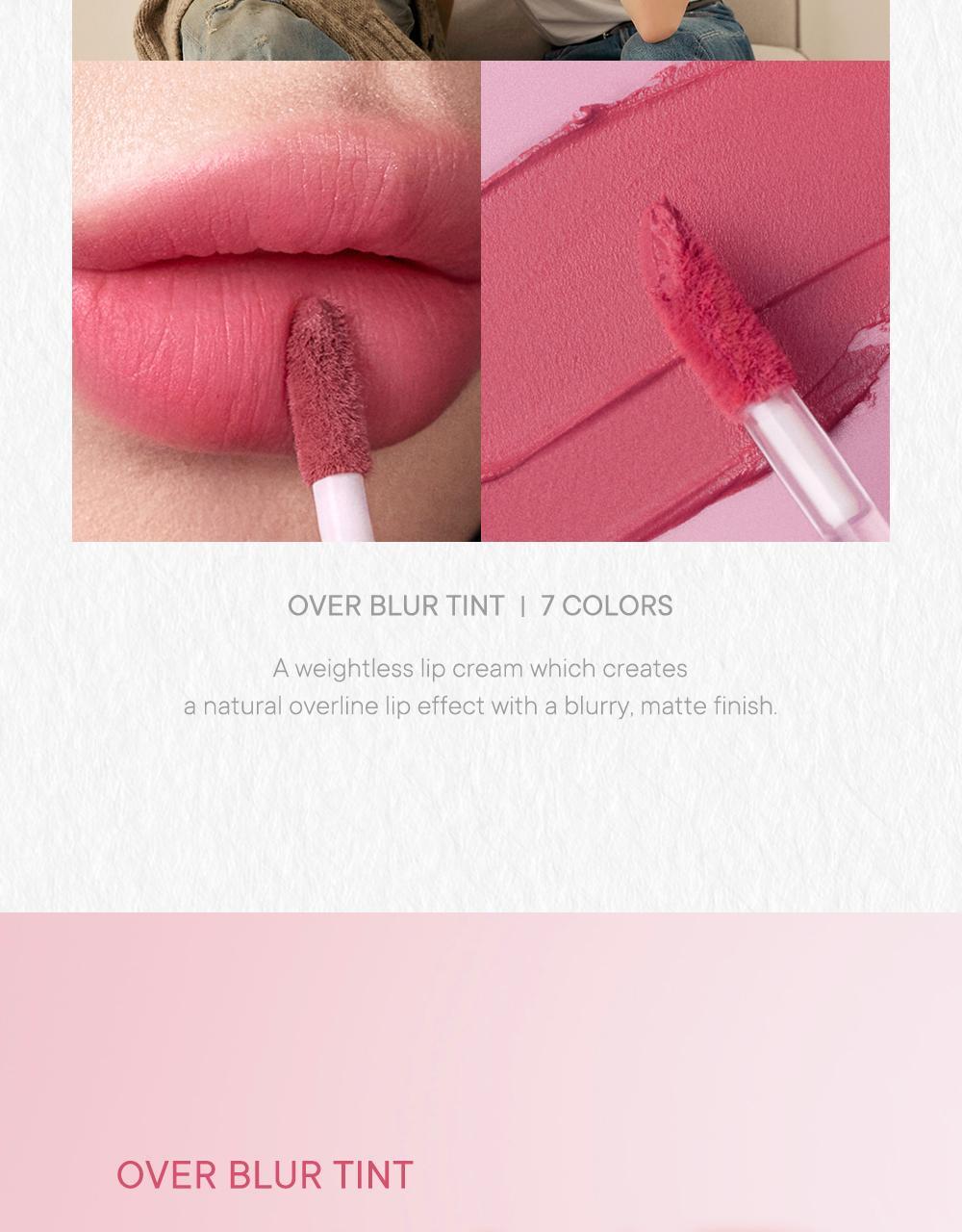 韓國 peripera Over Blur Tint 輕盈柔焦霧面唇釉 (#01-07) - 7色選擇