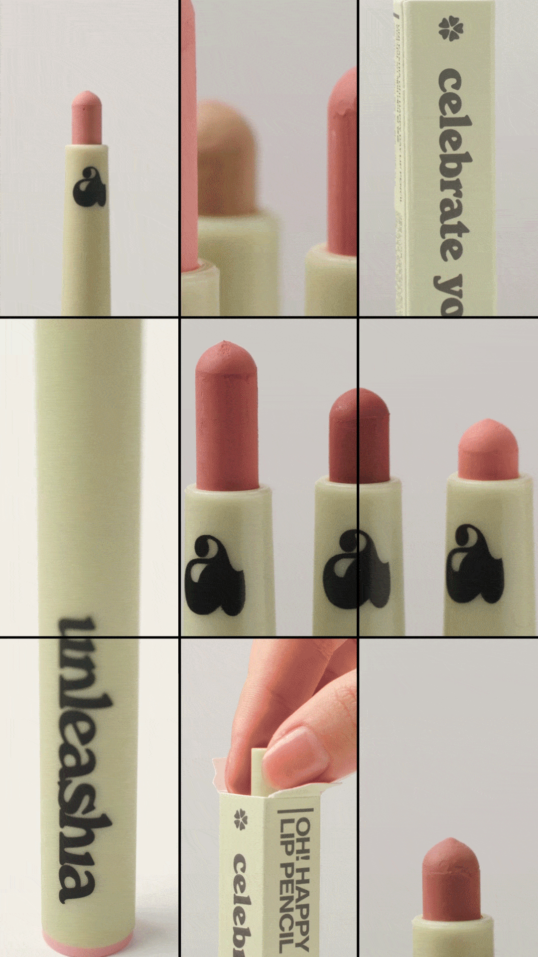 高CP!~韓國Unleashia Oh! Happy Day Lip Pencil 自然暈染唇線筆 - 7色選擇