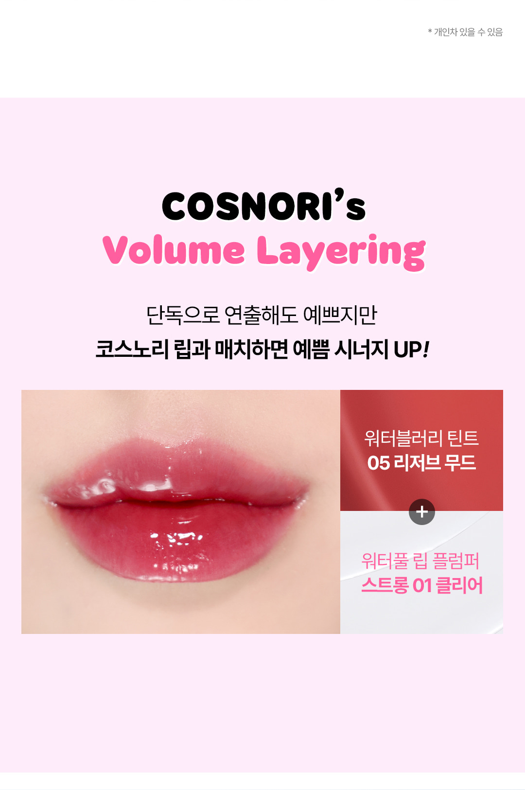 韓國 COSNORI Water-full Lip Plumper 爆水水潤豐唇唇蜜 - 4色選擇