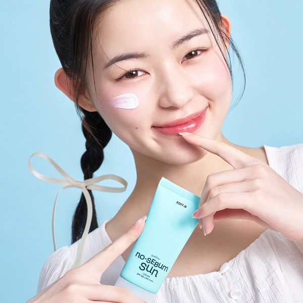 韓國 EDIT.B Sunday No-Sebum Sun Cream 💙 控油0油脂物理防曬霜 SPF50+ PA++++ - 50ml