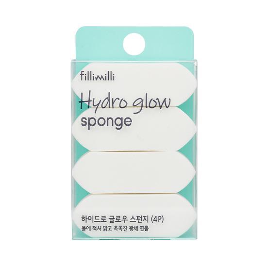 韓國 FilliMilli Hydro Glow Sponge 透亮水潤底妝濕用粉撲 - 4個裝