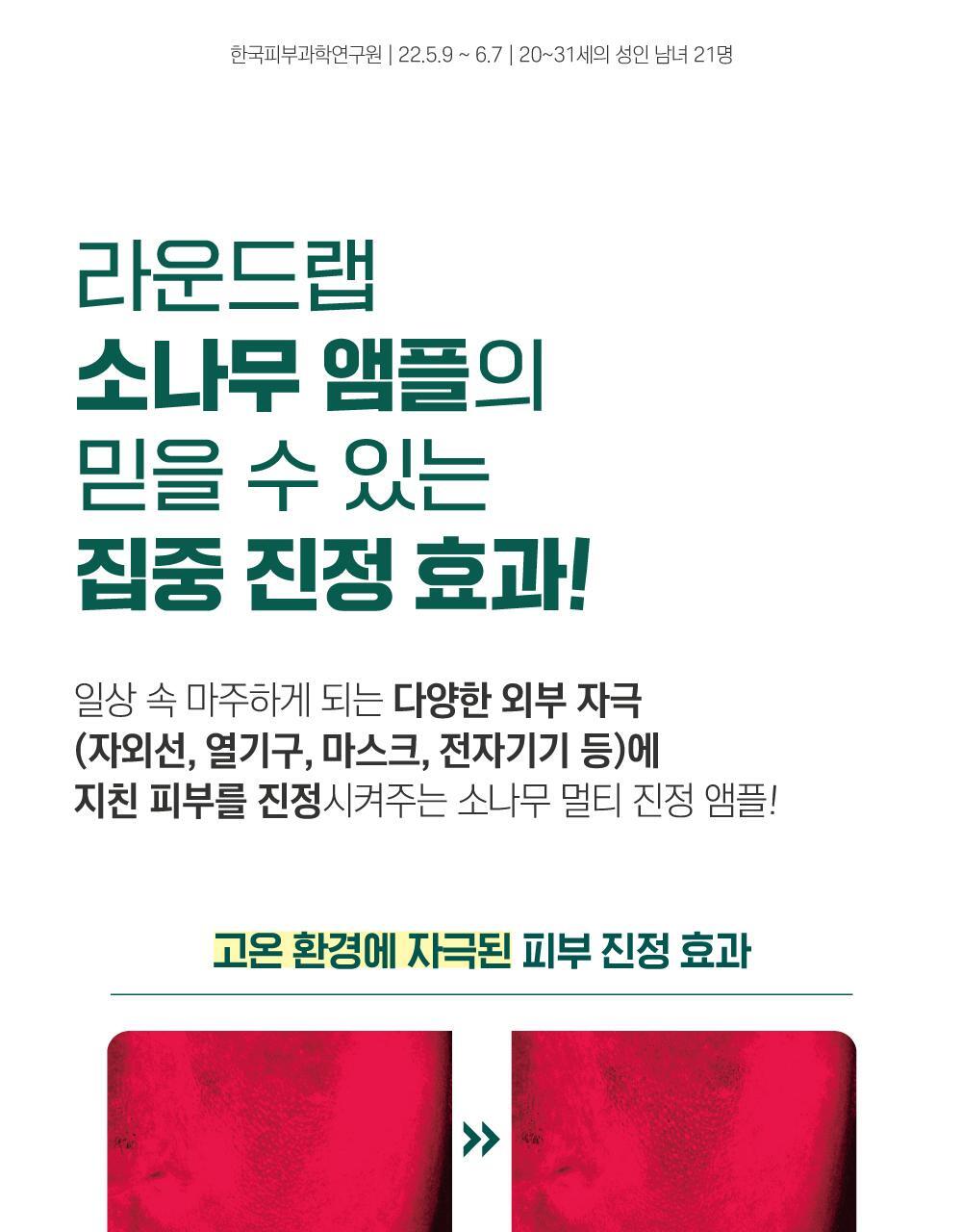 韓國 RoundLab Pine Calming CICA Ampoule 松樹積雪草鎮靜安瓶精華 - 30ml