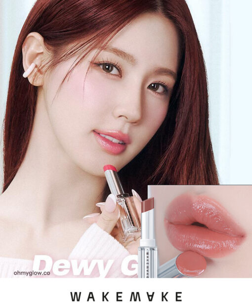 新色入！LE SSERAFIM 允真同款！韓國 WakeMake Dewy Gel Glaze Stick 水光果凍唇膏(#01-#17) - 17色選擇