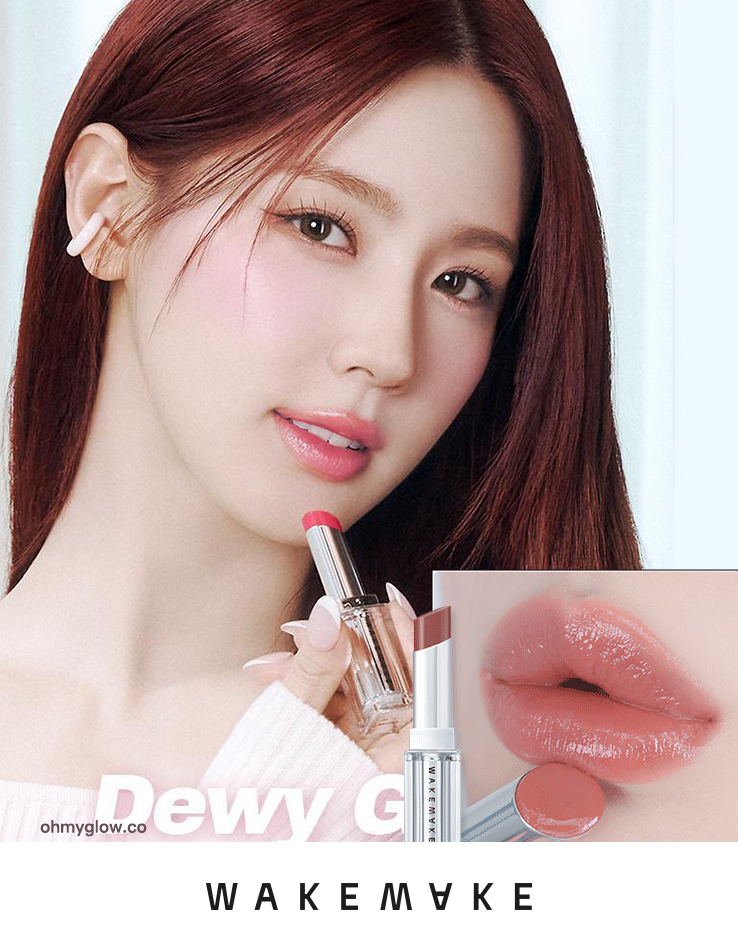 新色入！LE SSERAFIM 允真同款！韓國 WakeMake Dewy Gel Glaze Stick 水光果凍唇膏(#01-#17) - 17色選擇