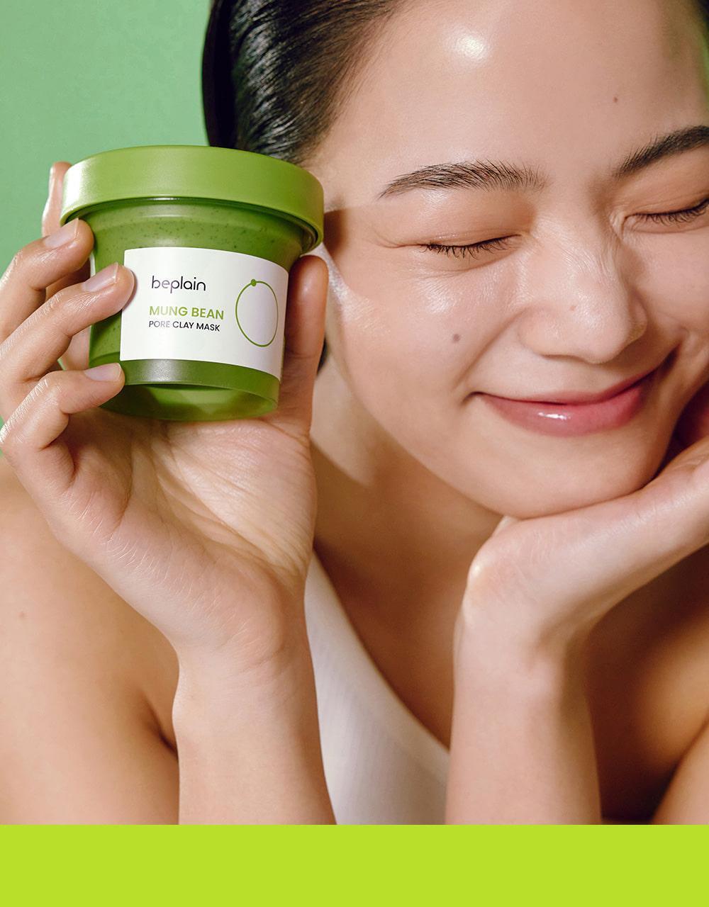 韓國 beplain 皇牌 Mung Bean Pore Clay Mask 綠豆深清毛孔泥膜 120ml