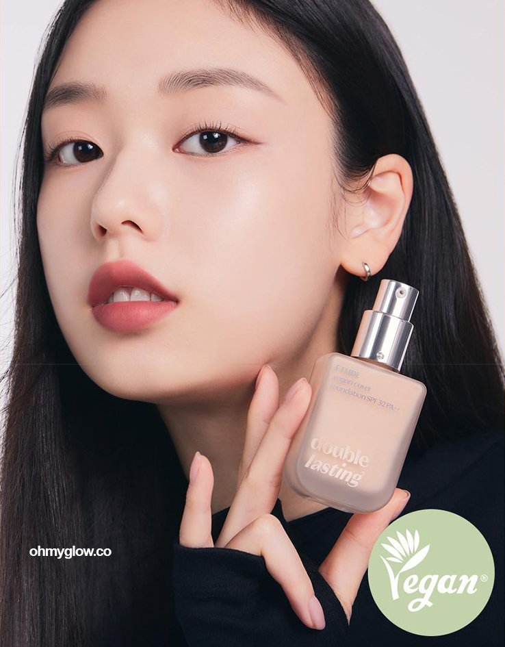 新升級版～韓國 etude House Double Lasting Vegan Cover Foundation SPF 32 PA++ 24小時持久無瑕純素粉底液 - 4種選擇