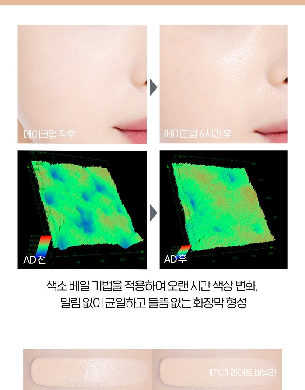 新升級版~韓國 etude House Double Lasting Vegan Cover Foundation SPF 32 PA++ 24小時持久無瑕純素粉底液 - 4種選擇