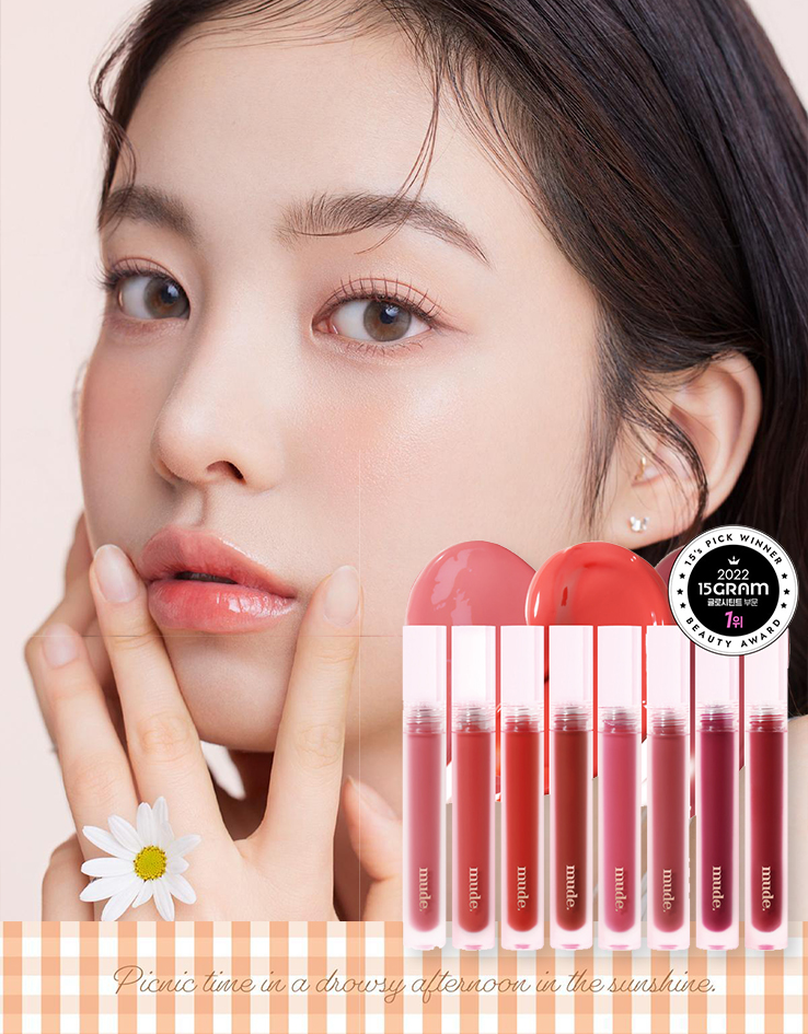 Picnic野餐系列新色入! 韓國 Mude Glace Lip Tint 琉璃水光唇釉(#01-13) - 13色選擇