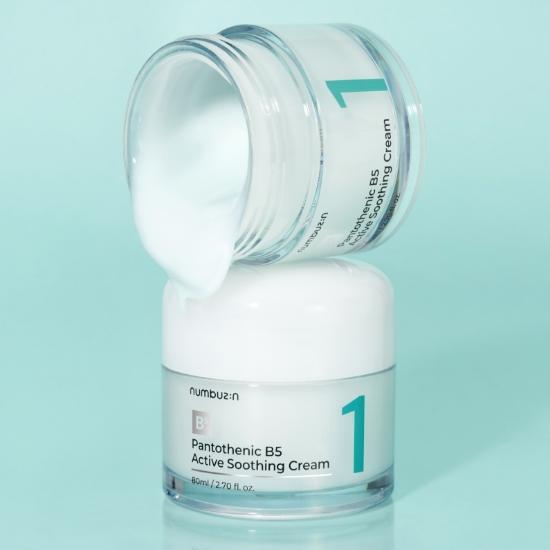 根源解決皮脂粉刺～韓國 numbuzin Pantothenic B5 Active Soothing Cream 活性泛酸B5控油舒緩保濕啫喱面霜 - 80ml