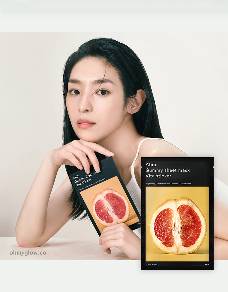 [升級新版] 10分鐘美白～韓國 Abib Gummy Sheet Mask Vita Sticker 香口膠維C提亮活力面膜 一盒10片 - 2種選擇