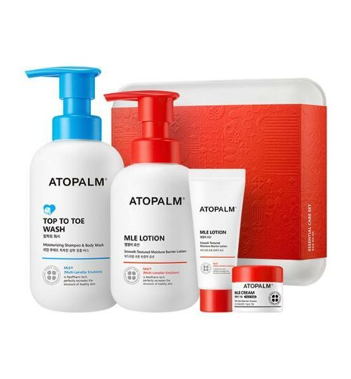 0-99歲都用得！孕婦嬰兒敏感肌～韓國 ATOPALM Essential Care Set 沖涼保濕霜優惠4件套裝(Lotion 200ml + Wash 300ml + Lotion 20ml + Cream 8ml)