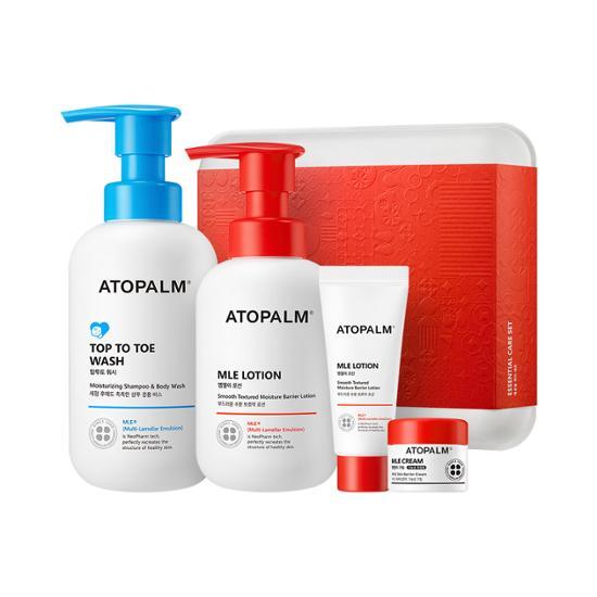 0-99歲都用得！孕婦嬰兒敏感肌～韓國 ATOPALM Essential Care Set 沖涼保濕霜優惠4件套裝(Lotion 200ml + Wash 300ml + Lotion 20ml + Cream 8ml)