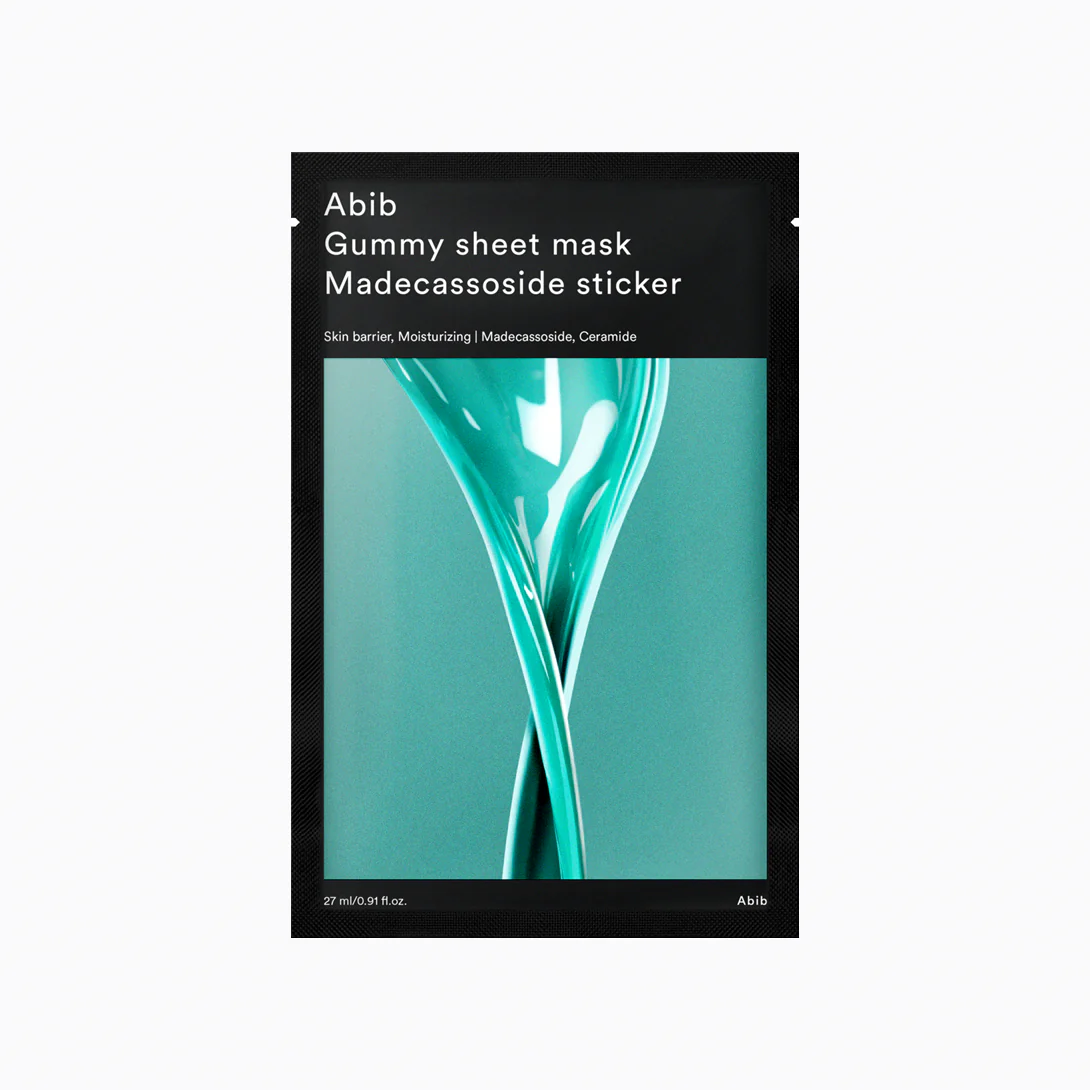 [升級新版] 韓國 Abib Gummy Sheet Mask Madecassoside Sticker 香口膠積雪草面膜 一盒10片