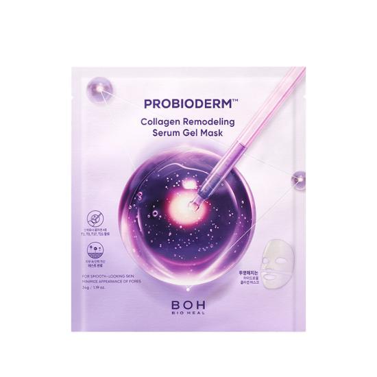 速救鬆弛下垂毛孔～韓國 BIOHEAL BOH Probioderm Collagen Remodeling Serum Gel Mask 益生菌膠原蛋白精華2段式果凍面膜(單片/多片) - 多種選擇