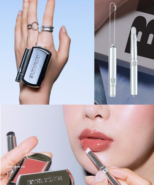韓國小眾BRAYE Pocket Lip Brush 便攜唇掃連掛鏈