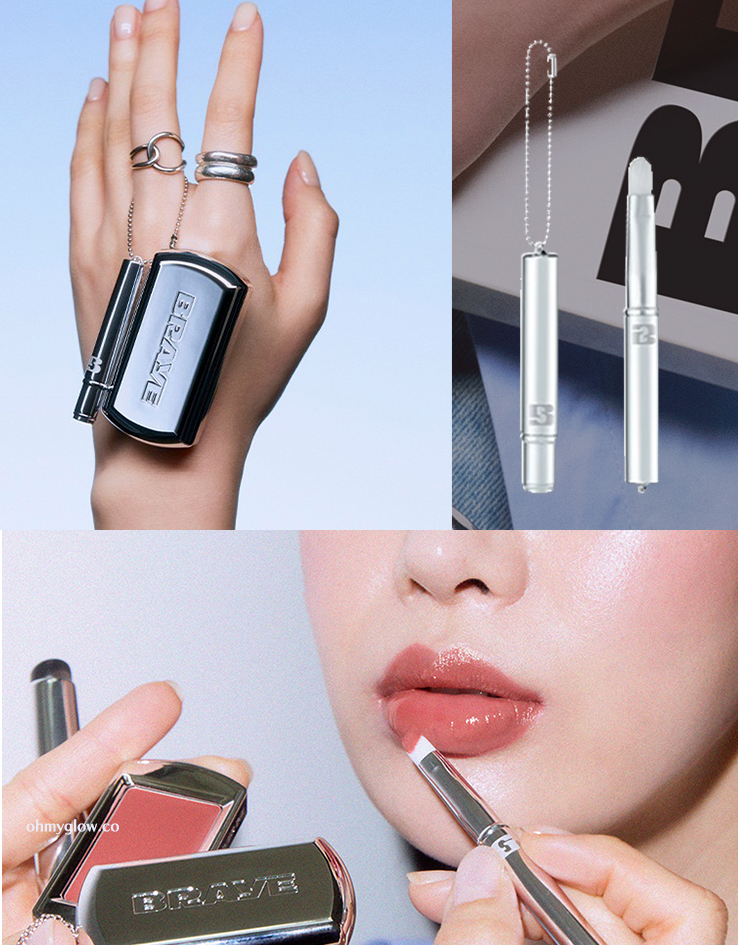 韓國小眾BRAYE Pocket Lip Brush 便攜唇掃連掛鏈