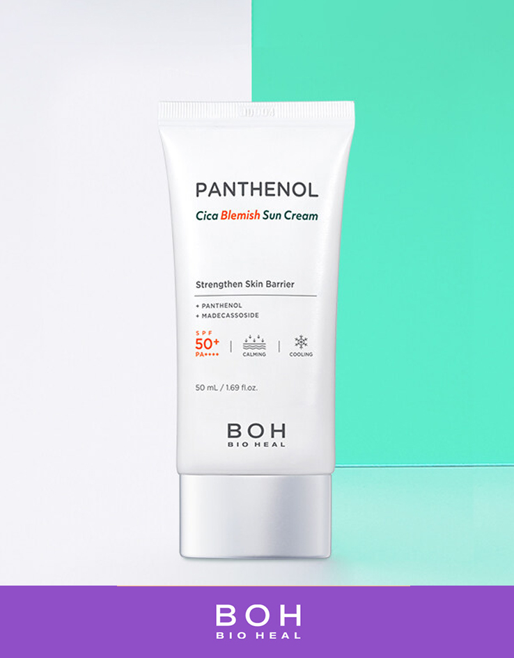 韓國 Bio Heal BOH Panthenol Cica Blemish Sunscreen 泛醇B5積雪草舒緩降溫防曬霜 SPF50+ PA++++