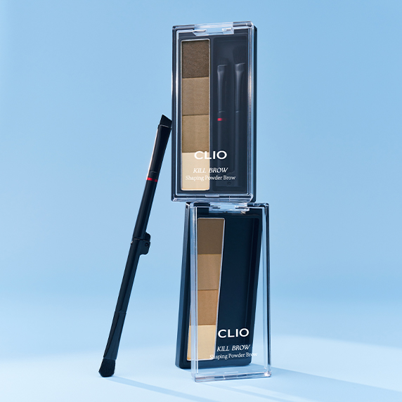 韓國 CLIO 24AD Kill Brow Shaping Powder Brow 4色自然立體眉粉盤連雙頭眉掃 - 2色選擇