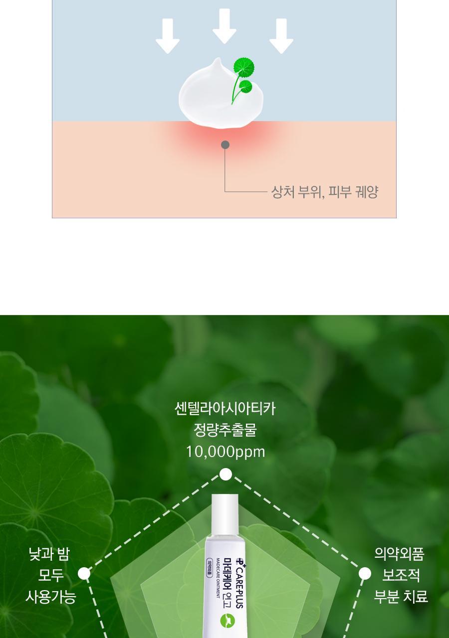 韓國 Care Plus Madecare Ointment 暗瘡傷口急救舒緩消痘藥用軟膏