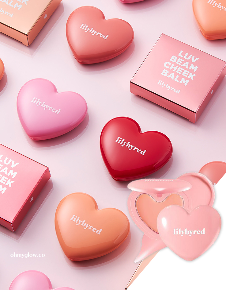 修飾黑眼圈～韓國 Lilybyred Luv Beam Cheek Balm 皇牌心心胭脂膏(#01-06) - 6色選擇