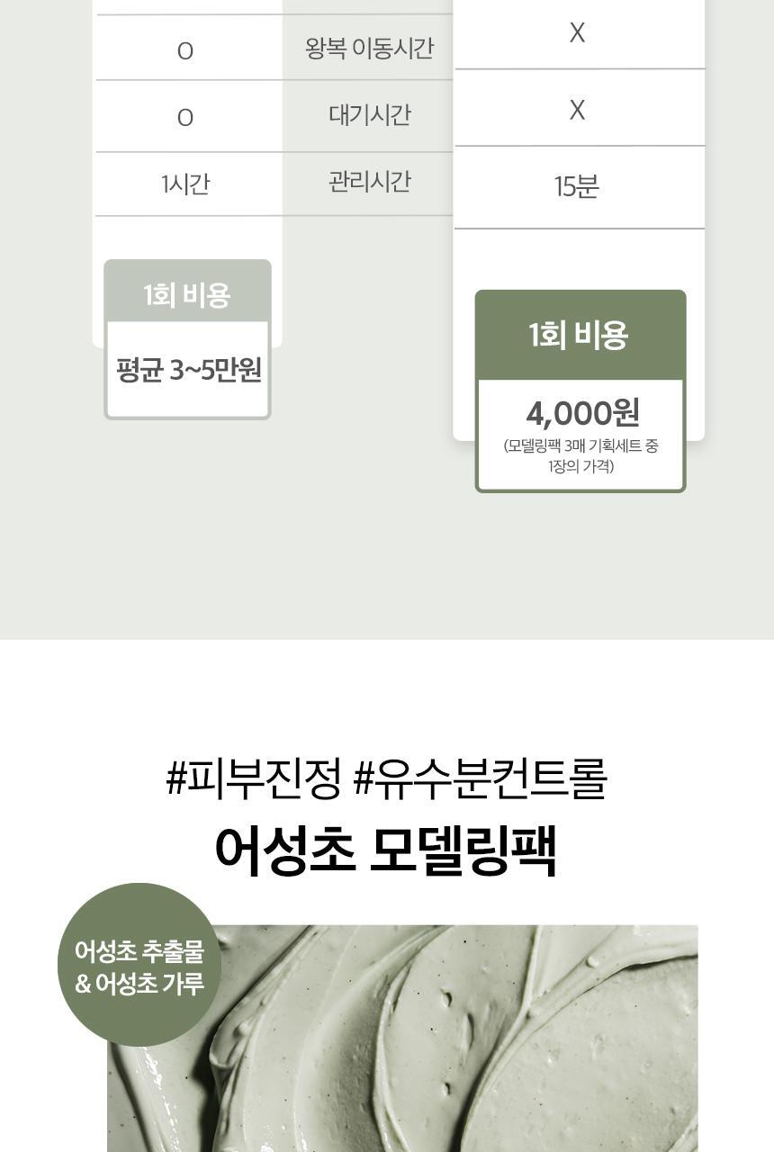 OY限定套裝～韓國 One Thing Houttuyna Cordata Modeling Pack 面膜軟膜粉 (3 Packs) + 送 Houttuynia Cordata Extract 魚腥草萃取爽膚液40ml 限量套裝