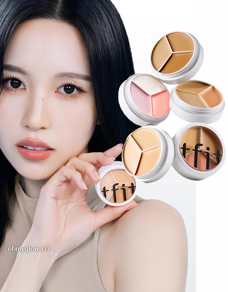 🏆化解No.1! 高遮瑕度!韓國TFIT Cover Up Pro Concealer 3色遮瑕膏盤 - 5種色調選擇 🏆化解No.1! 高遮瑕度!韓國TFIT Cover Up Pro Concealer 3色遮瑕膏盤 - 5種色調選擇