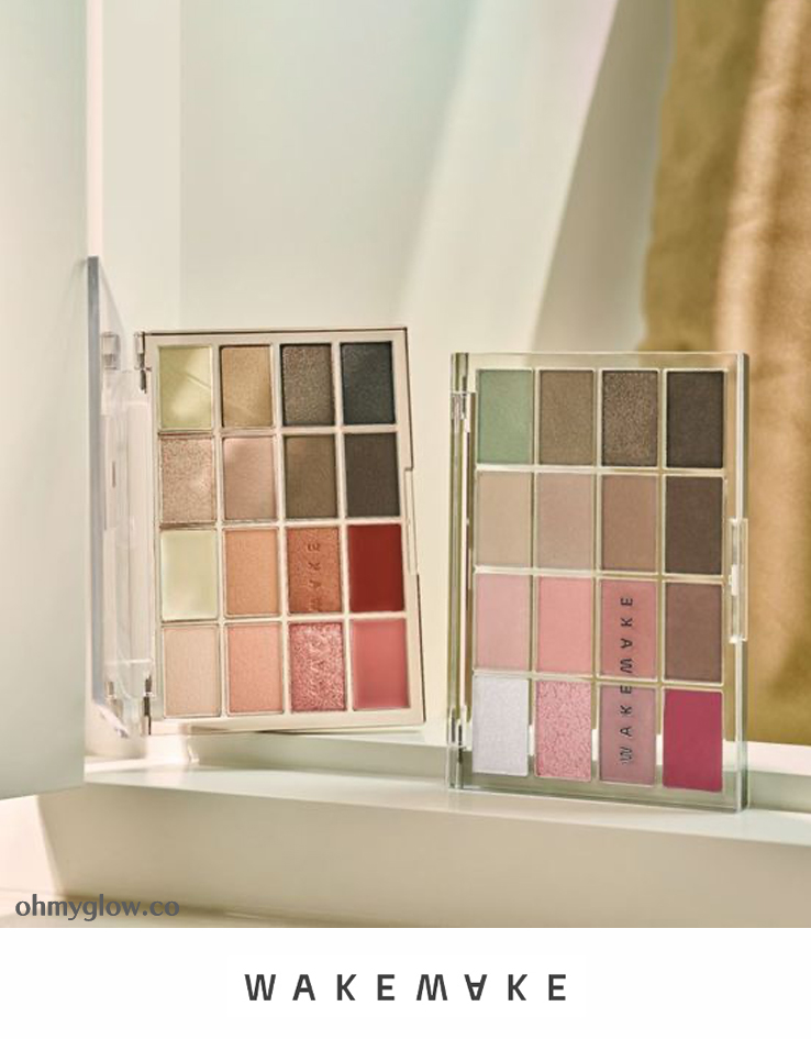 [最新色入！] 🏆韓國銷量No.1! WakeMake Soft Blurring Eye Palette 16色眼影盤 (#01-20) - 20款色調選擇