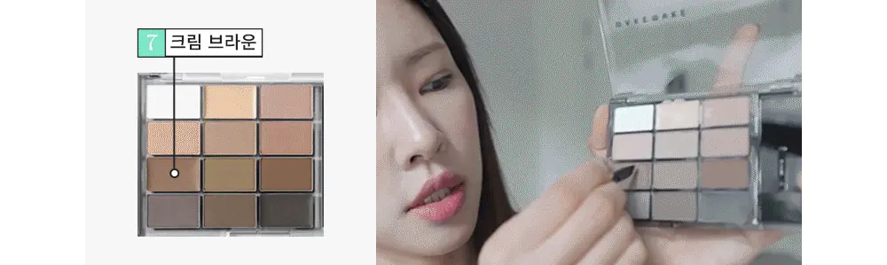 多色連遮瑕膏定妝粉～韓國 WakeMake Soft Drawing Brow Palette 多用途All in One 3步造型12色眉盤連眉刷