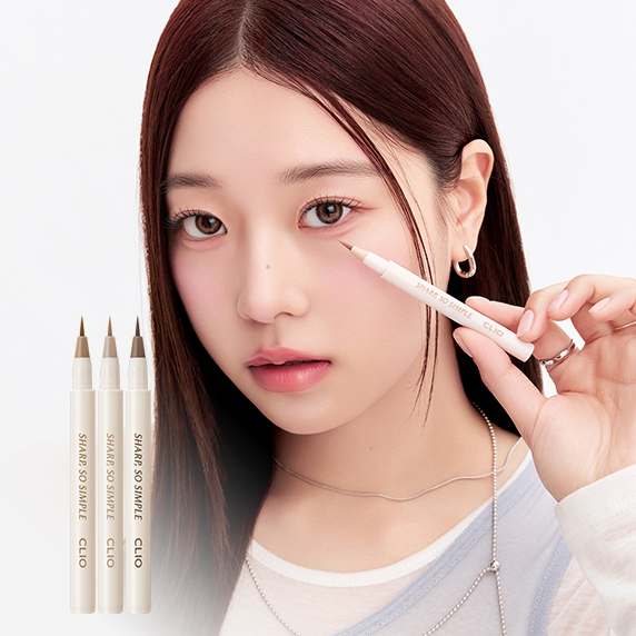 一筆多用改善眼型～韓國 CLIO Sharp So Simple Shade Brush Liner 卧蠶陰影眼線液筆 - 3色選擇