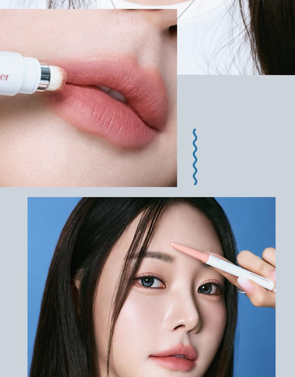 HyoJin's Pick! 韓國 etude Reborn Maker Overlip 2合1 雙頭唇線筆(唇線筆 + 唇掃) - 2色選擇