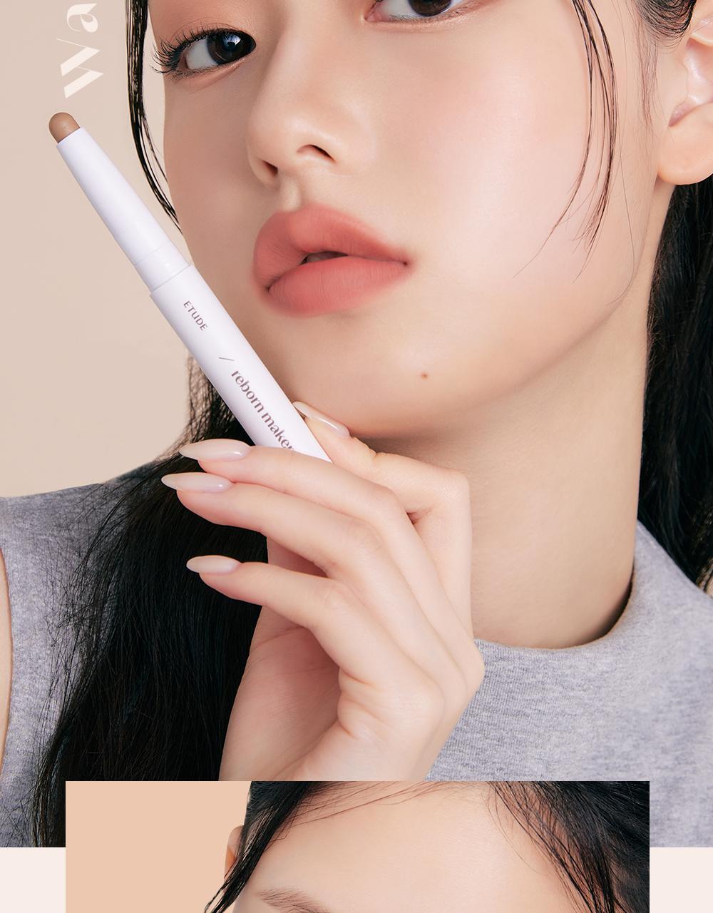 HyoJin's Pick! 韓國 etude Reborn Maker Overlip 2合1 雙頭唇線筆(唇線筆 + 唇掃) - 2色選擇