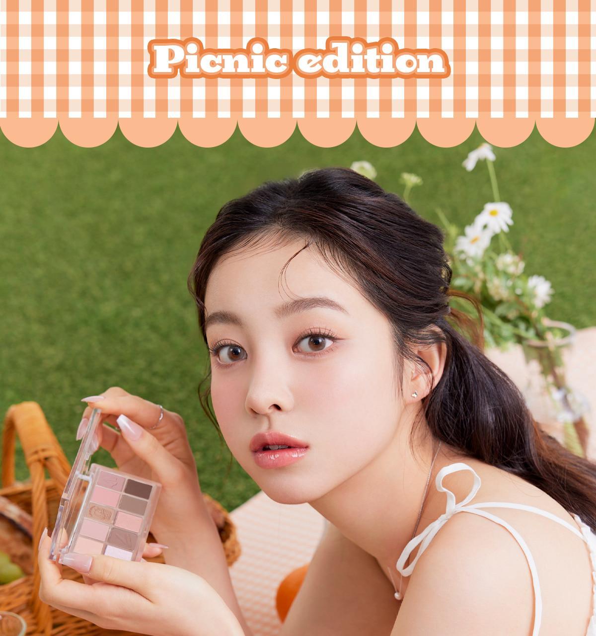 🧡Picnic 野餐系列 韓國 mude Shawl Moment Eyeshadow Palette 十色眼影盤 #07 Picnic Time 柔和淡粉珊瑚
