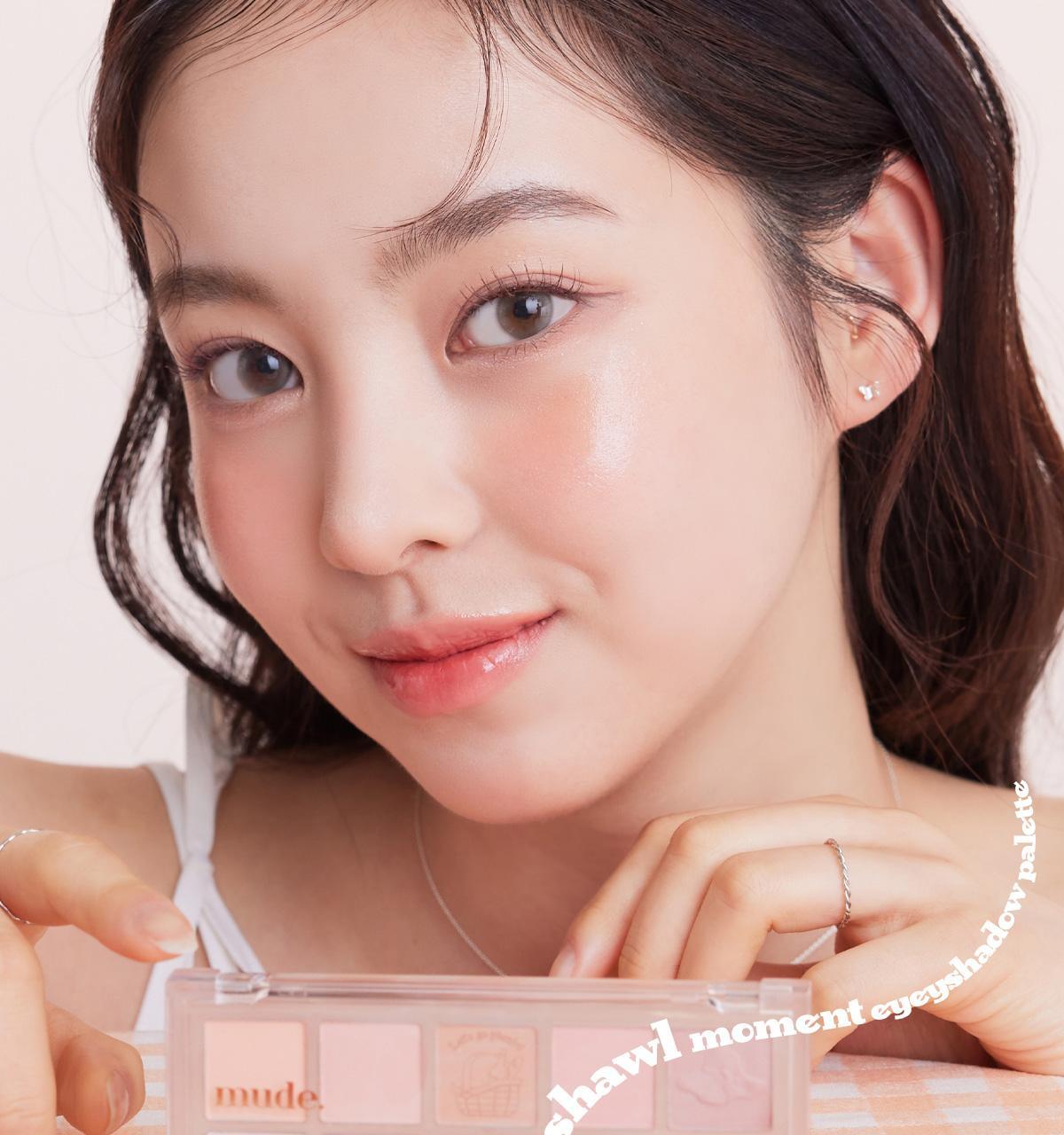 🧡Picnic 野餐系列 韓國 mude Shawl Moment Eyeshadow Palette 十色眼影盤 #07 Picnic Time 柔和淡粉珊瑚