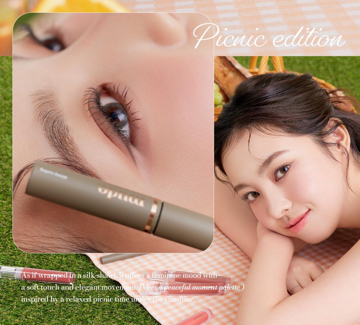 🧡Picnic 野餐系列 韓國 mude Shawl Moment Eyeshadow Palette 十色眼影盤 #07 Picnic Time 柔和淡粉珊瑚