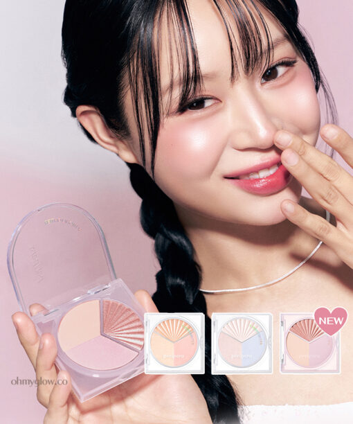 新色入！韓國 peripera V Highlighter 3色清爽透亮高光盤(#01-03) - 3色選擇