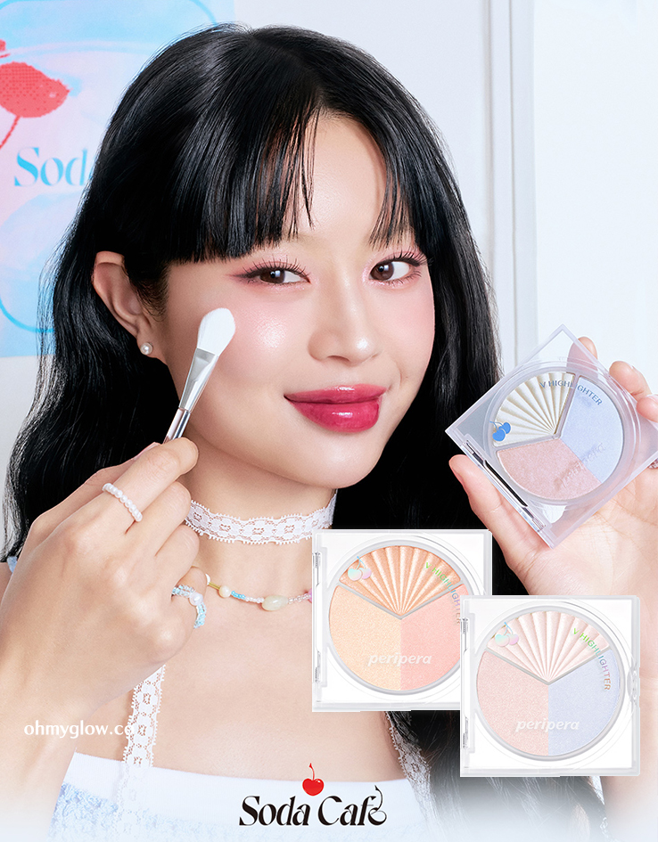 韓國 peripera V Highlighter #Soda Cafe 系列 3色清爽透亮高光盤 - 2色選擇