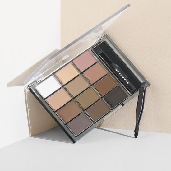 韓國 WakeMake Soft Drawing Brow Palette 多用途造型12色眉盤連眉刷
