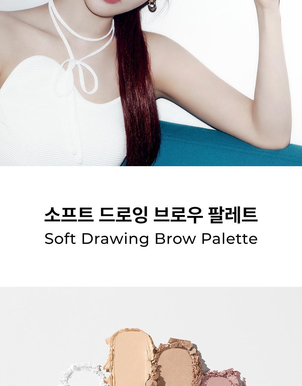 韓國 WakeMake Soft Drawing Brow Palette 多用途造型12色眉盤連眉刷