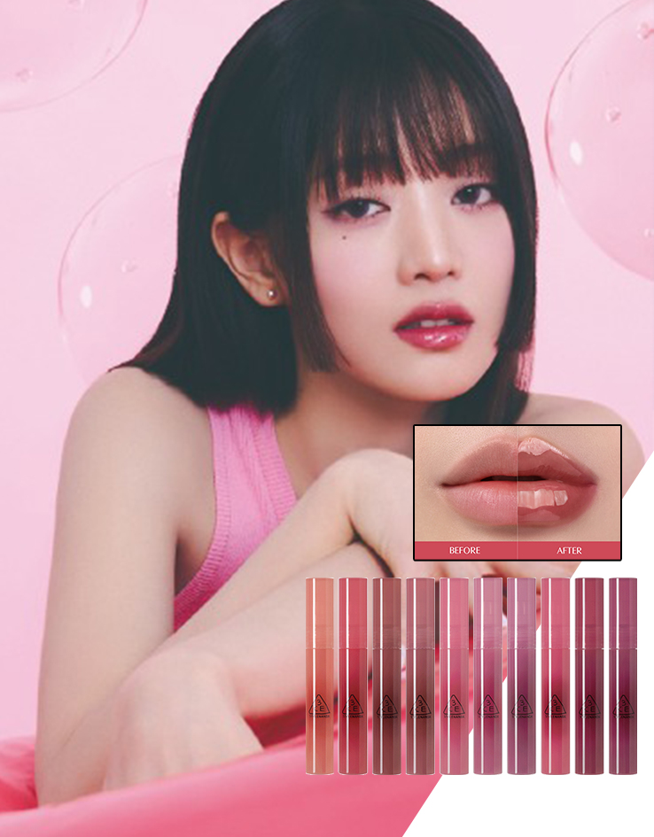 韓國 3CE Drop Glow Gel 水光果凍唇蜜 - 10選擇
