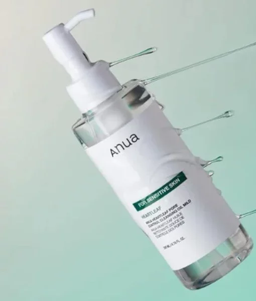 推介敏感毛孔粗糙肌~韓國 Anua Heartleaf Pore Cleansing Oil MILD 魚腥草溶解黑頭粉刺清毛孔卸妝油(溫和版) - 200ml