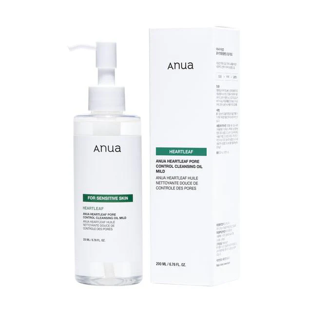 推介敏感毛孔粗糙肌~韓國 Anua Heartleaf Pore Cleansing Oil MILD 魚腥草溶解黑頭粉刺清毛孔卸妝油(溫和版) - 200ml