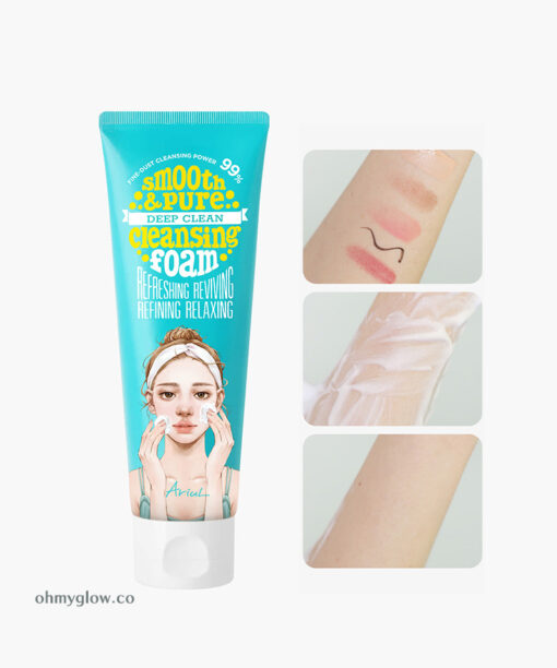 韓國 Ariul Smooth & Pure Deep Clean Cleansing Foam 深清清爽卸妝潔面乳
