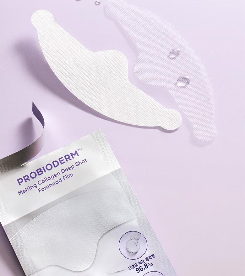 去額頭紋撫平眉頭紋【送膠原蛋白噴霧】～韓國 BioHeal BOH Probioderm Melting Collagen Deep Shot Forehead Film 納米級96.8%高濃度純膠原蛋白微射回彈提拉額頭膜- 5片裝