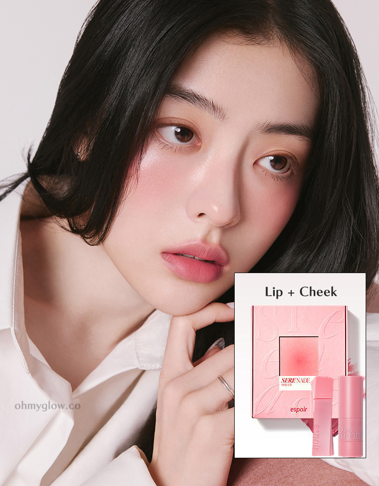 韓國 Espoir【SERENADE EDITION】Couture Lip Tint Blur Velvet + Tone Pairing Liquid Cheek 霧面唇釉＋胭脂液套裝 - #Serenade