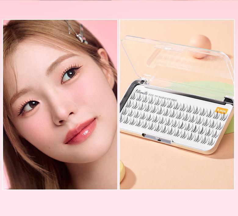 【限量Set送睫毛夾】韓國星級化妝師DAIN老師聯合研發~Fillimilli Point Piece Lashes 假眼睫毛(#01-04) - 多款選擇