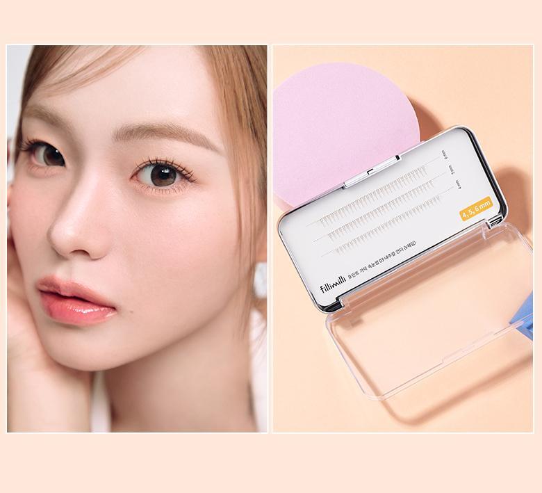 【限量Set送睫毛夾】韓國星級化妝師DAIN老師聯合研發~Fillimilli Point Piece Lashes 假眼睫毛(#01-04) - 多款選擇