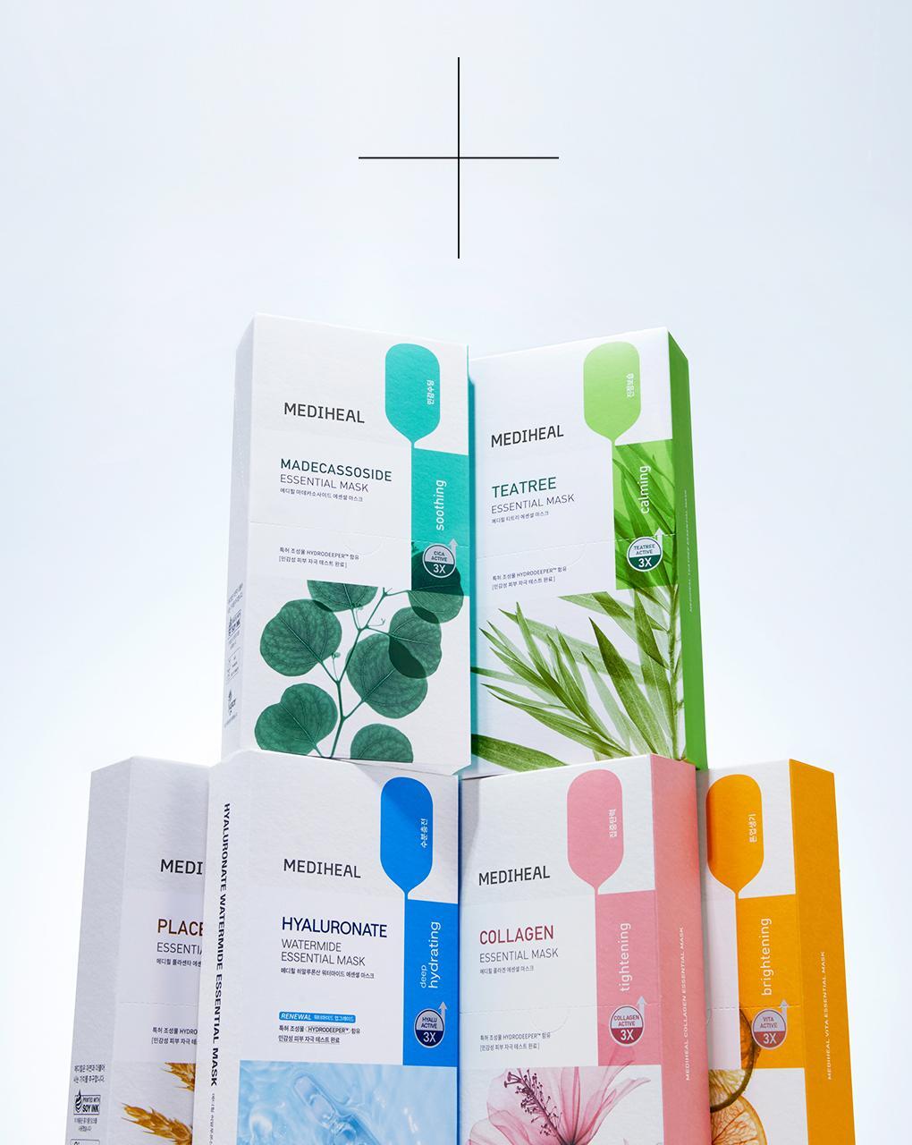 韓國 Mediheal Placenta Essential Mask 盤胎素活膚保濕抗衰老精華面膜 10片裝 - 2種選擇